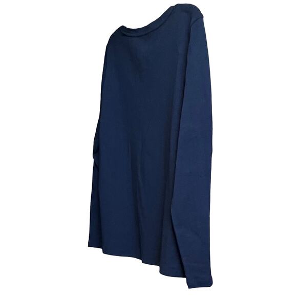 CHARTER CLUB LONG SLEEVE V-NECK TOP, INTREPID (NAVY) BLUE, PET/XXL, CASUAL, NWT - Picture 5 of 11